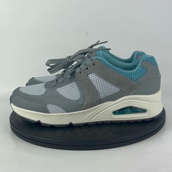 Skechers Uno Tripik Gray/Blue Athletic Running Shoes 52457 Men’s Size 7 - Picture 8 of 12